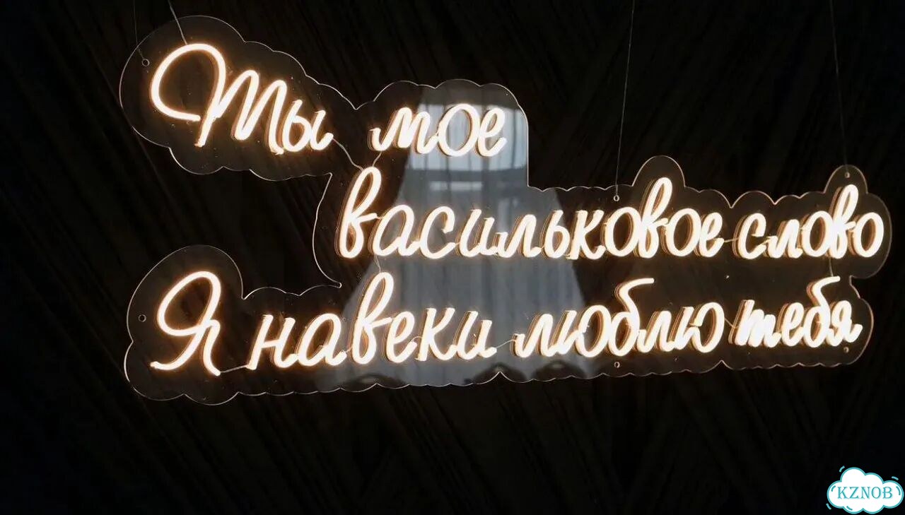 Вывеска неоновая на свадьбу, день рождения фото 1