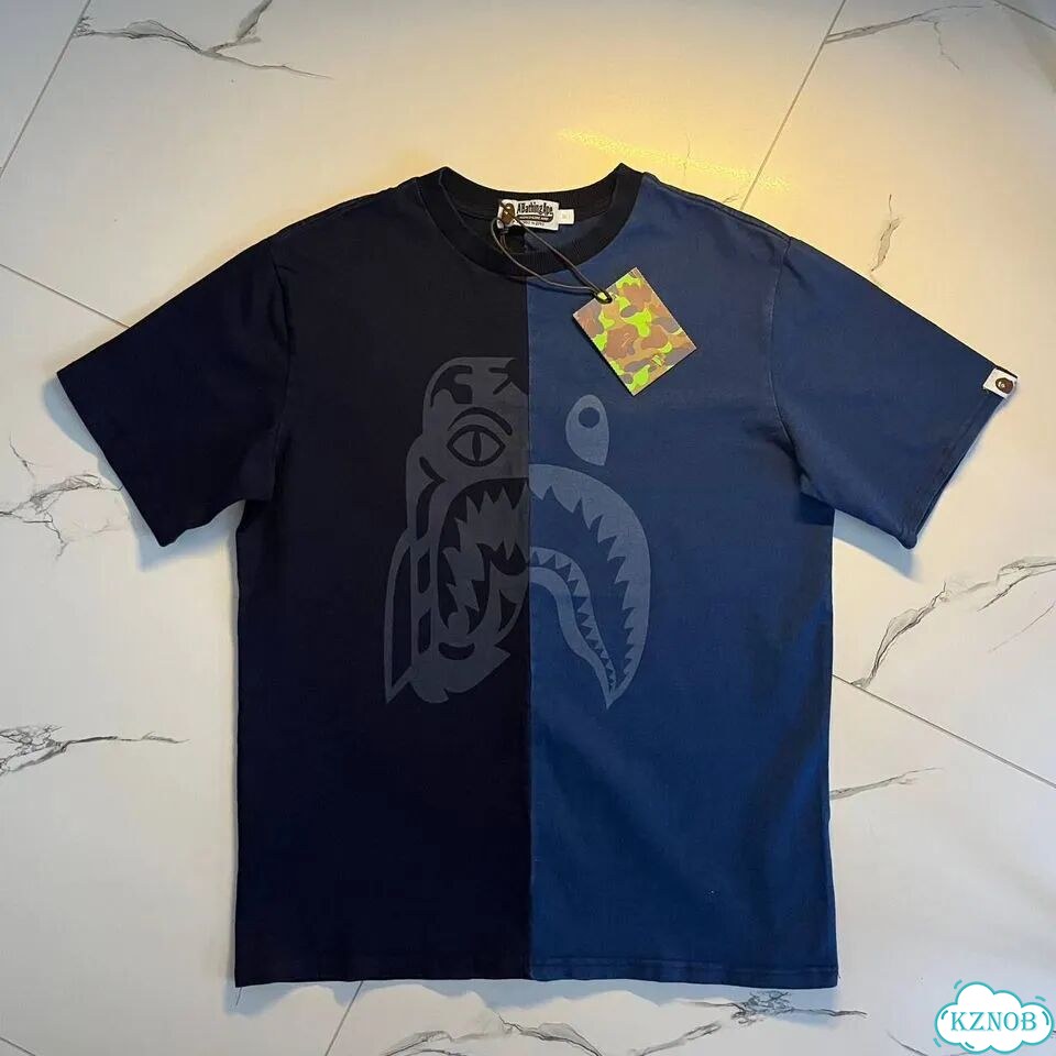 Футболка Bape x Tiger синяя фото 1