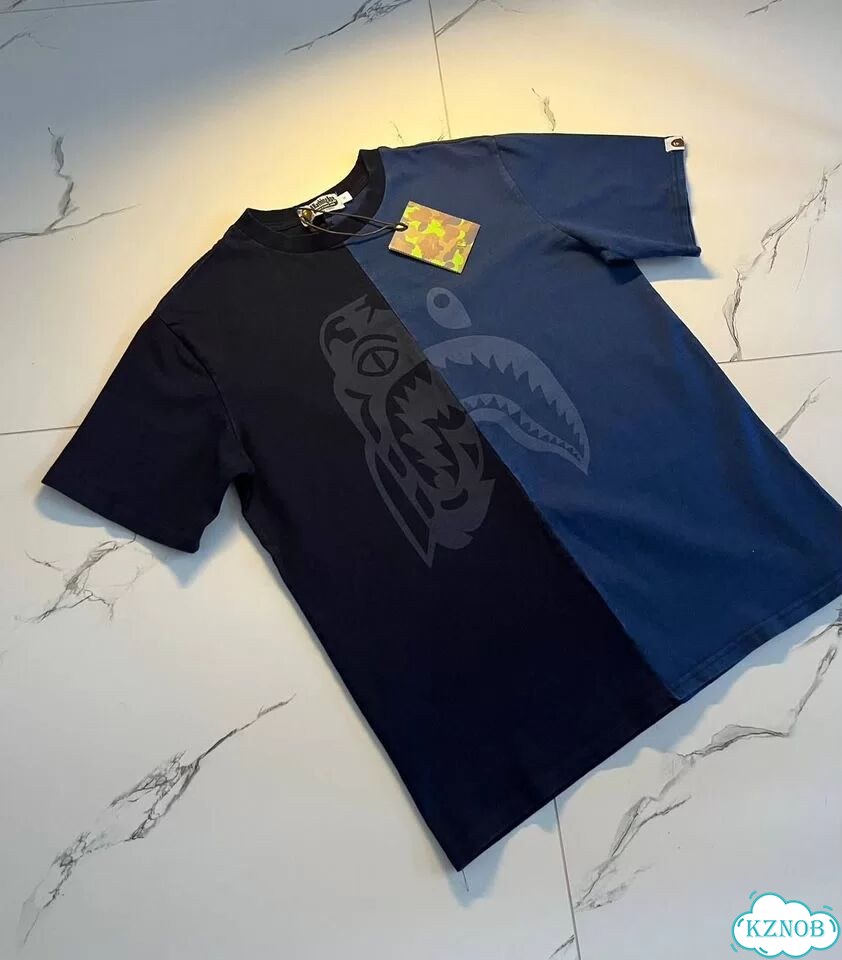 Футболка Bape x Tiger синяя фото 2