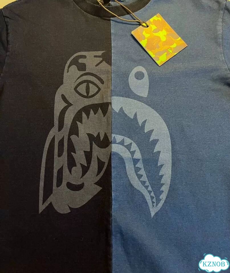 Футболка Bape x Tiger синяя фото 3