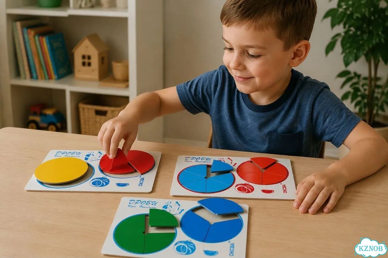 Игры Никитина дроби изучение частей целого фото 1