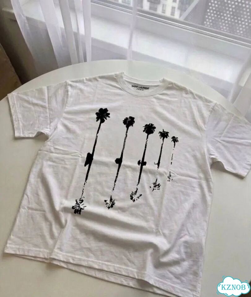 Футболка Saint Laurent Palms white фото 1