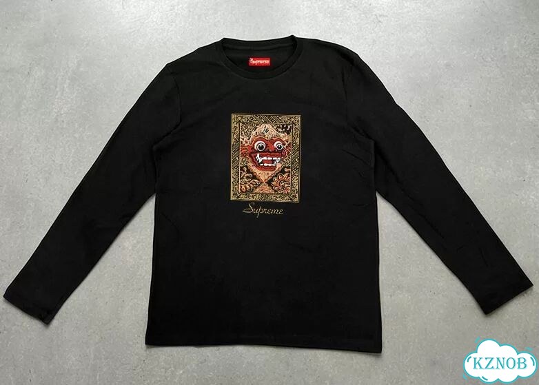 Лонгслив черный Supreme ss21 week 14 Barong Patch DAC0104 streetwear vintage фото 1