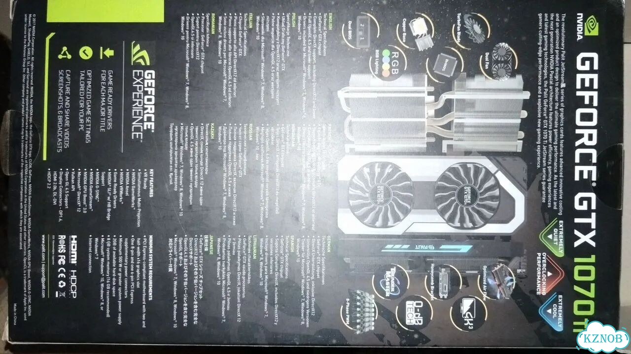 Видеокарта GTX 1070 8gb palit фото 8