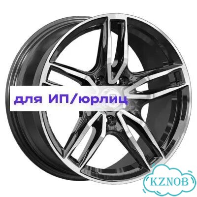 K&K 8x17/5x120 ET43 D72,6 Бартон (кс1110) Алмаз черный фото 1