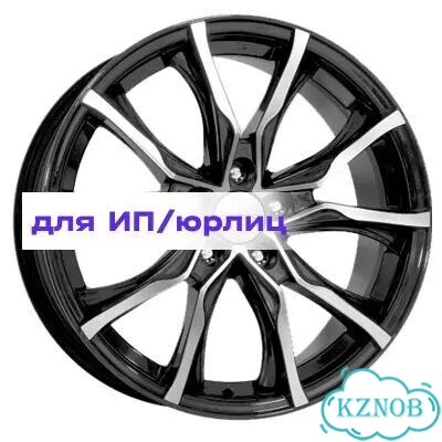 K&K 7,5x17/5x120 ET34 D72,6 Твист-оригинал (кс697М) Алмаз черный фото 1