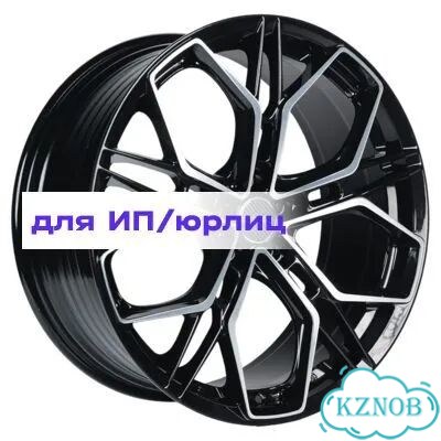Inch 8,5x20/5x120 ET45 D59,5 FA8534 Gloss Black Machined Face (ZJH) фото 1
