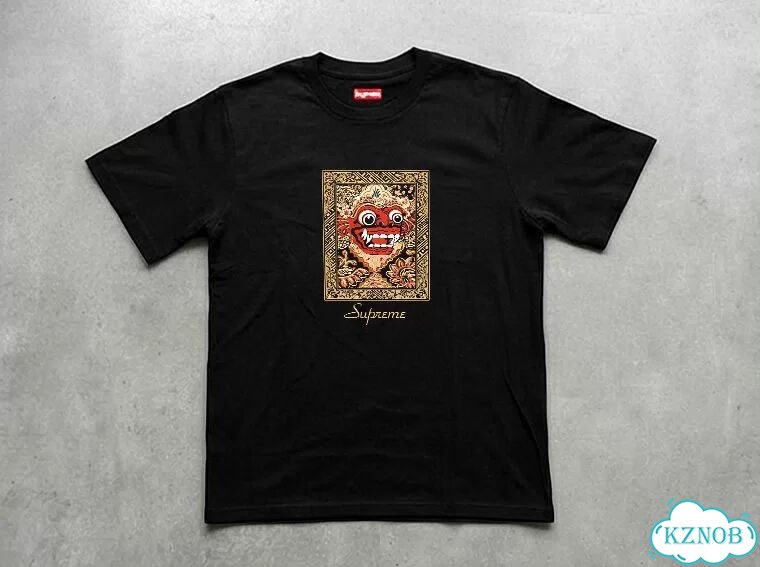 Футболка черная Supreme ss21 week 14 Barong Patch DAC0104 streetwear vintage фото 1