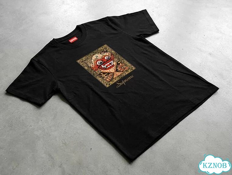 Футболка черная Supreme ss21 week 14 Barong Patch DAC0104 streetwear vintage фото 3