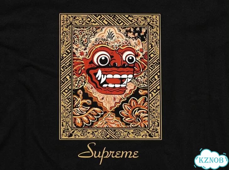 Футболка черная Supreme ss21 week 14 Barong Patch DAC0104 streetwear vintage фото 4