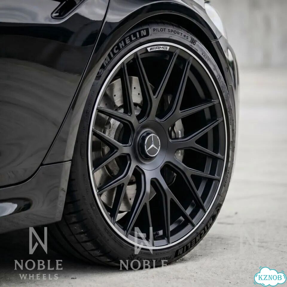 Кованые диски R19 Satin Black для Mercedes AMG фото 2