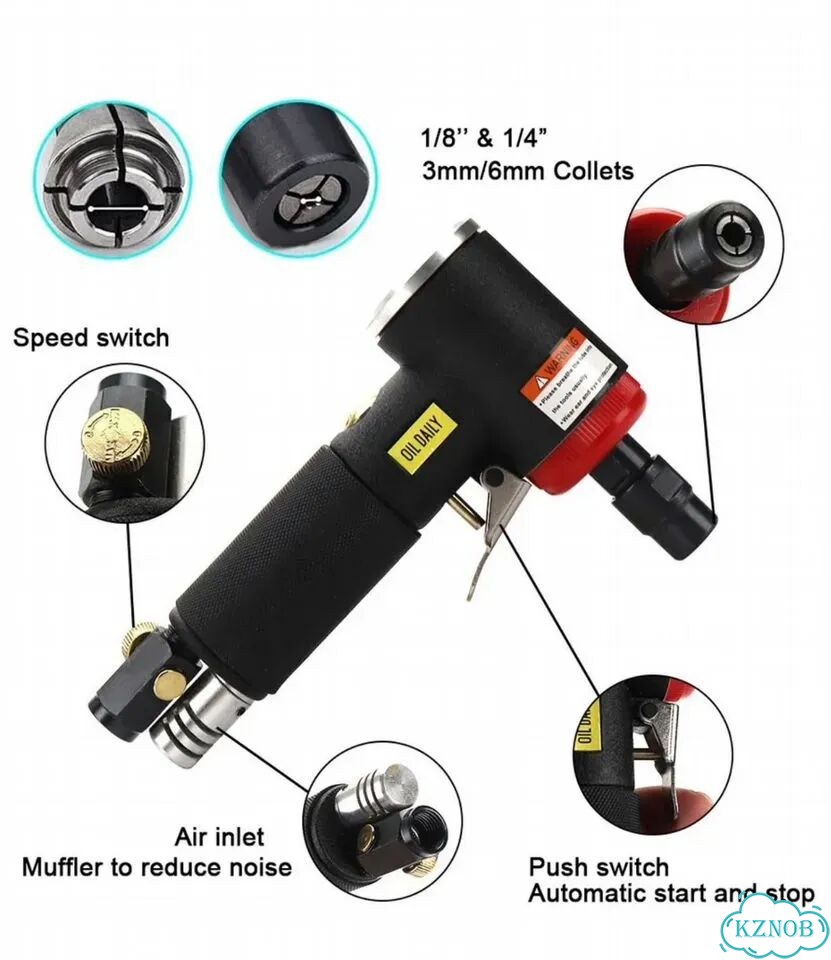 Пневматическая шлифовальная машинка мини фото 6