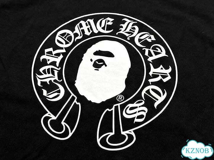 Лонгслив черный Bape and Chrome Hearts DAC0103 opium archive фото 4