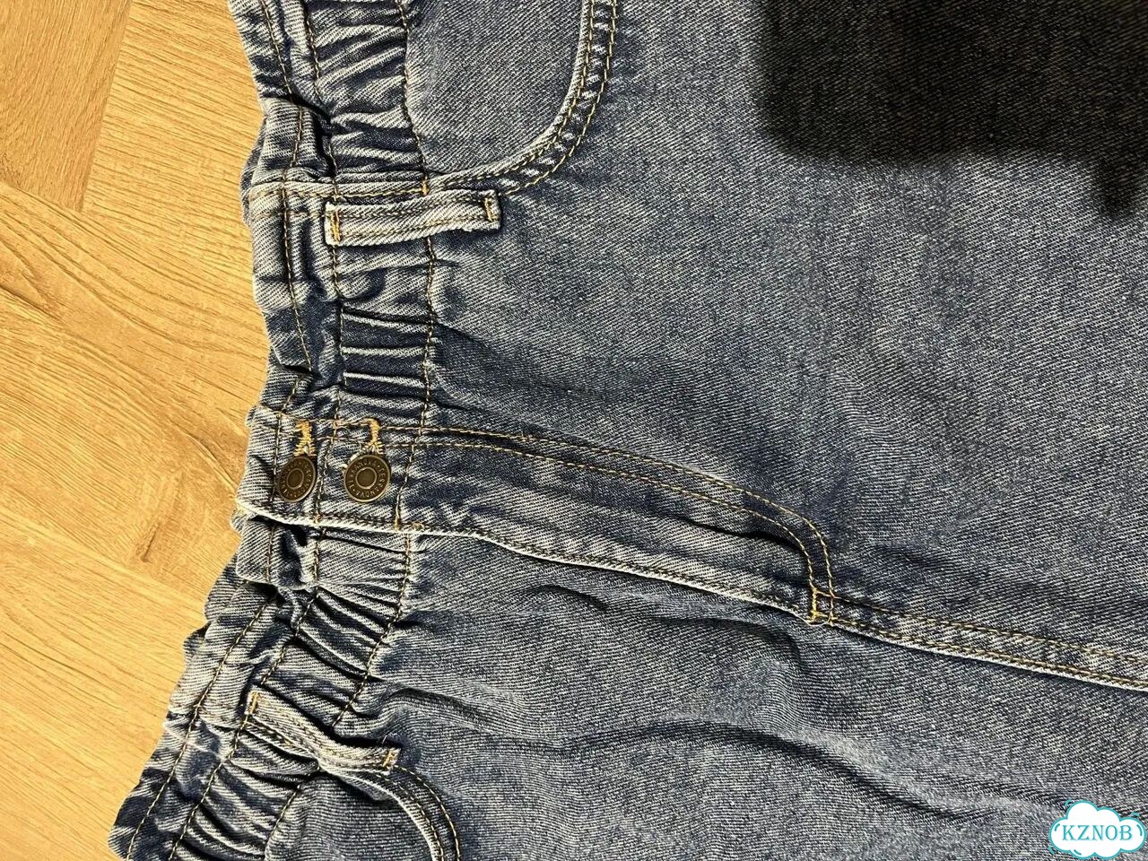 Джинсовая мини-юбка фото 3