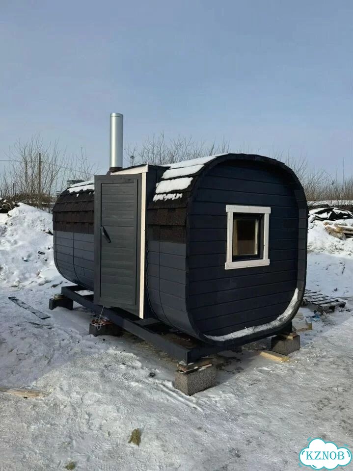 Баня бочка квадро 4 м фото 1