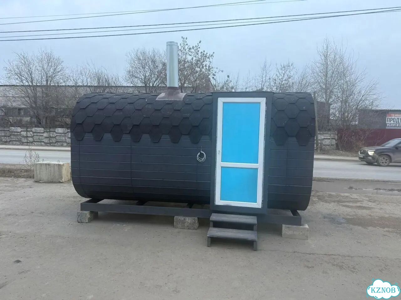 Баня бочка квадро 4 м фото 4
