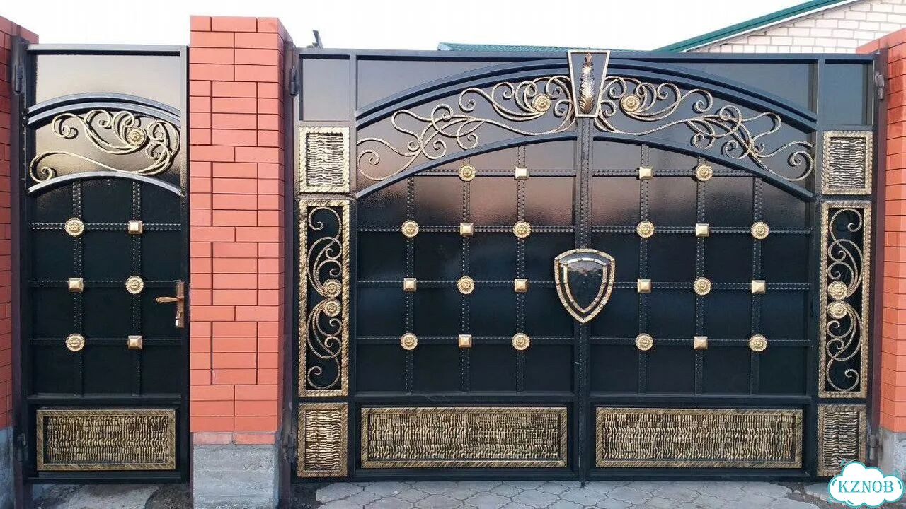 Кованые ворота под ключ фото 7