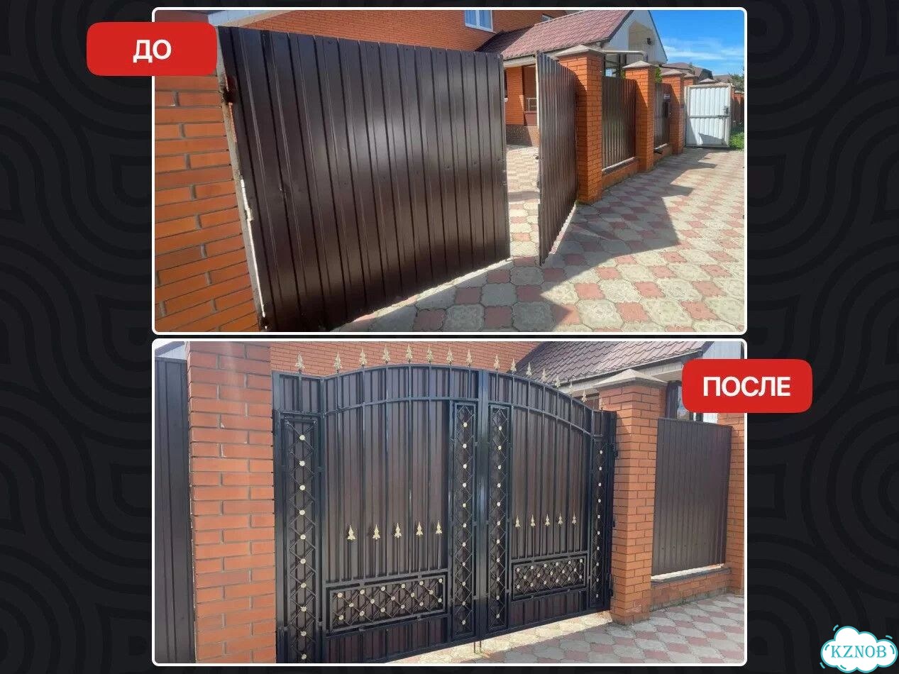 Кованые ворота под ключ фото 8