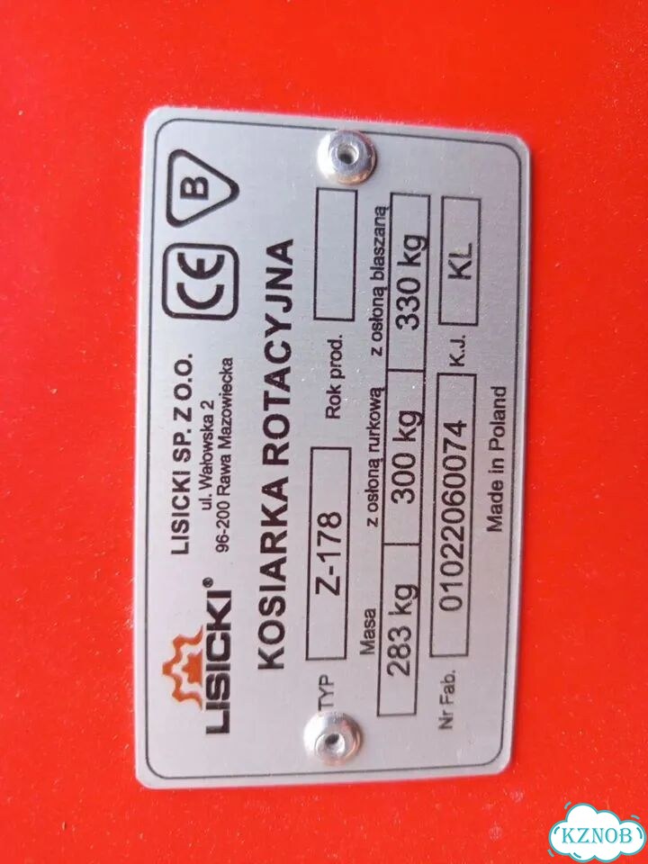 Косилка роторная Lisicki Z-178 для трактора фото 6