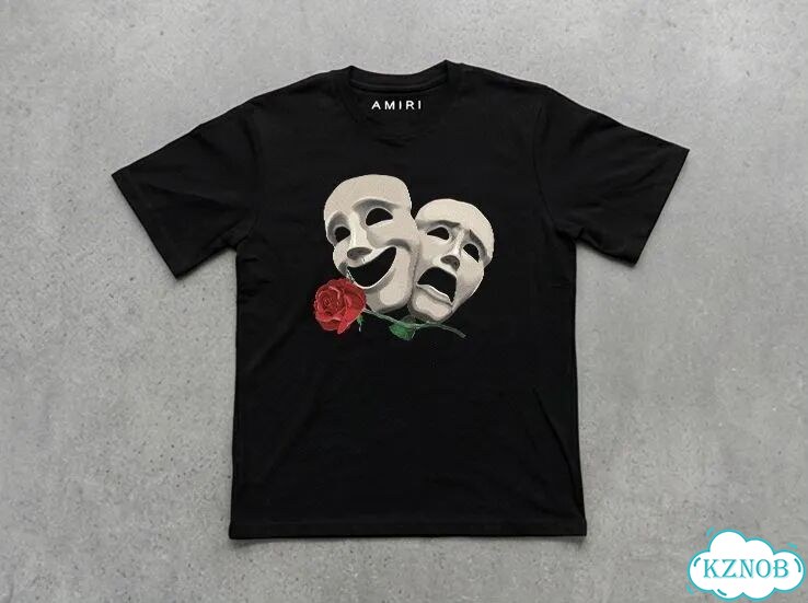 Футболка черная Amiri production DAC0117 luxury archive фото 1