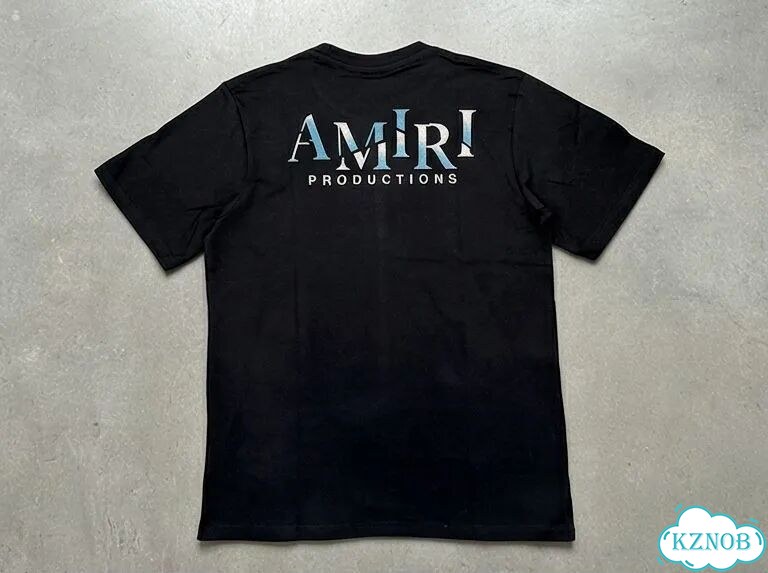 Футболка черная Amiri production DAC0117 luxury archive фото 2