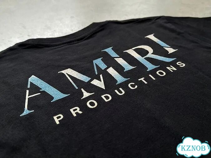 Футболка черная Amiri production DAC0117 luxury archive фото 4