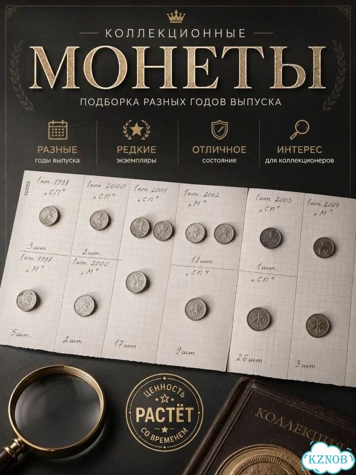 Монеты 1 копейка 1998-2007 фото 1