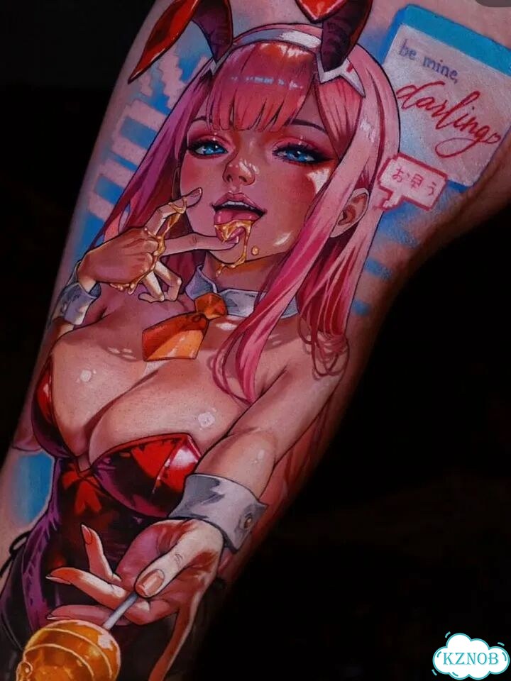 Anime tattoo Аниме татуировка фото 1