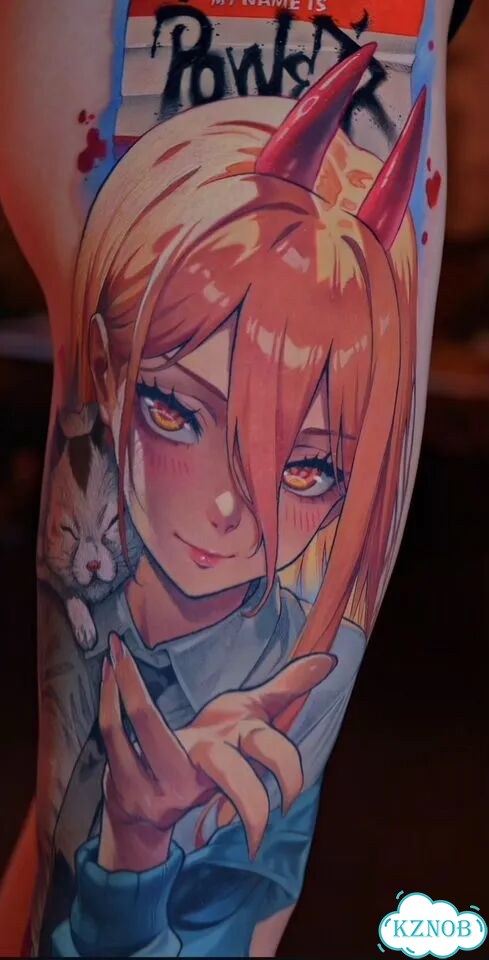 Anime tattoo Аниме татуировка фото 2