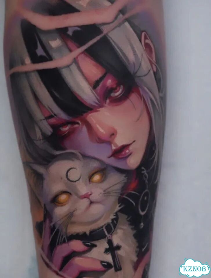 Anime tattoo Аниме татуировка фото 3