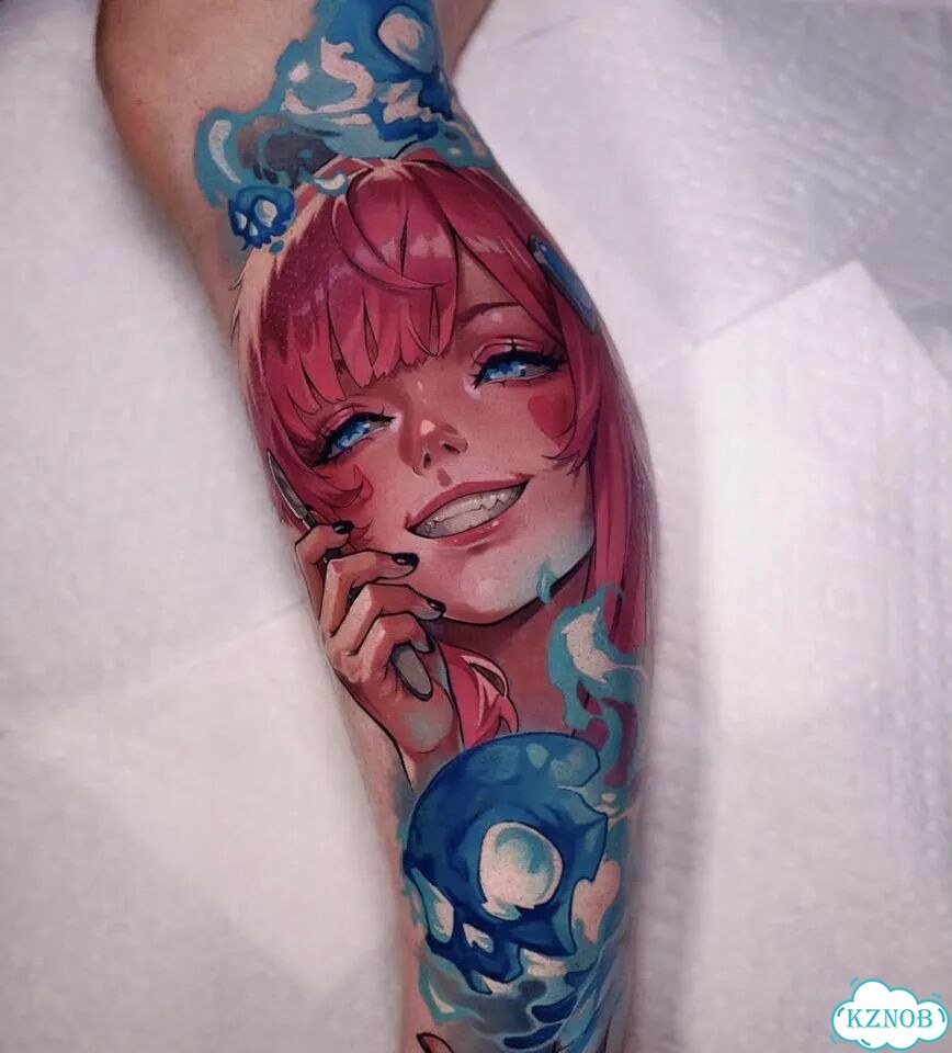 Anime tattoo Аниме татуировка фото 5