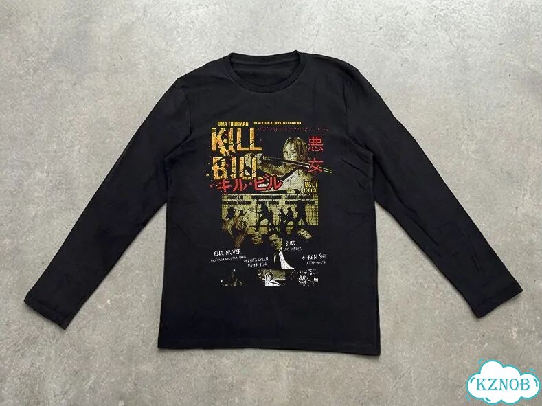 Лонгслив черный Kill Bill Убить Билла AD0035 фото 1