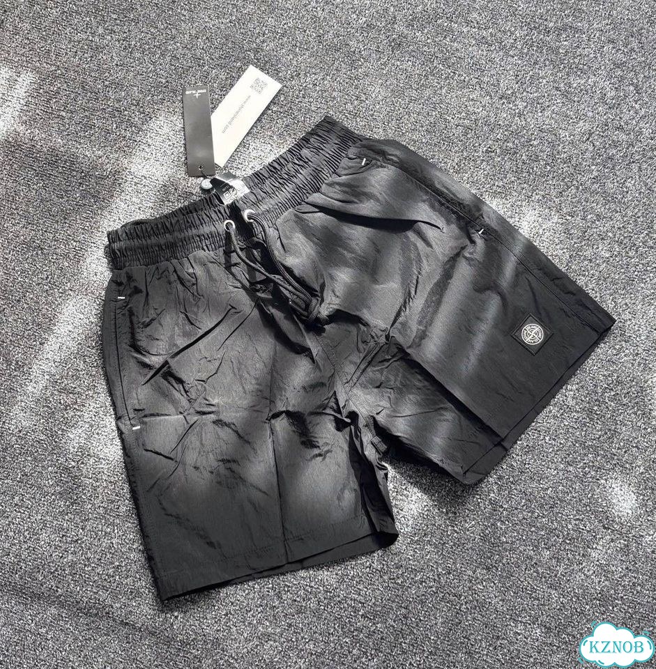 Stone island шорты черные фото 2