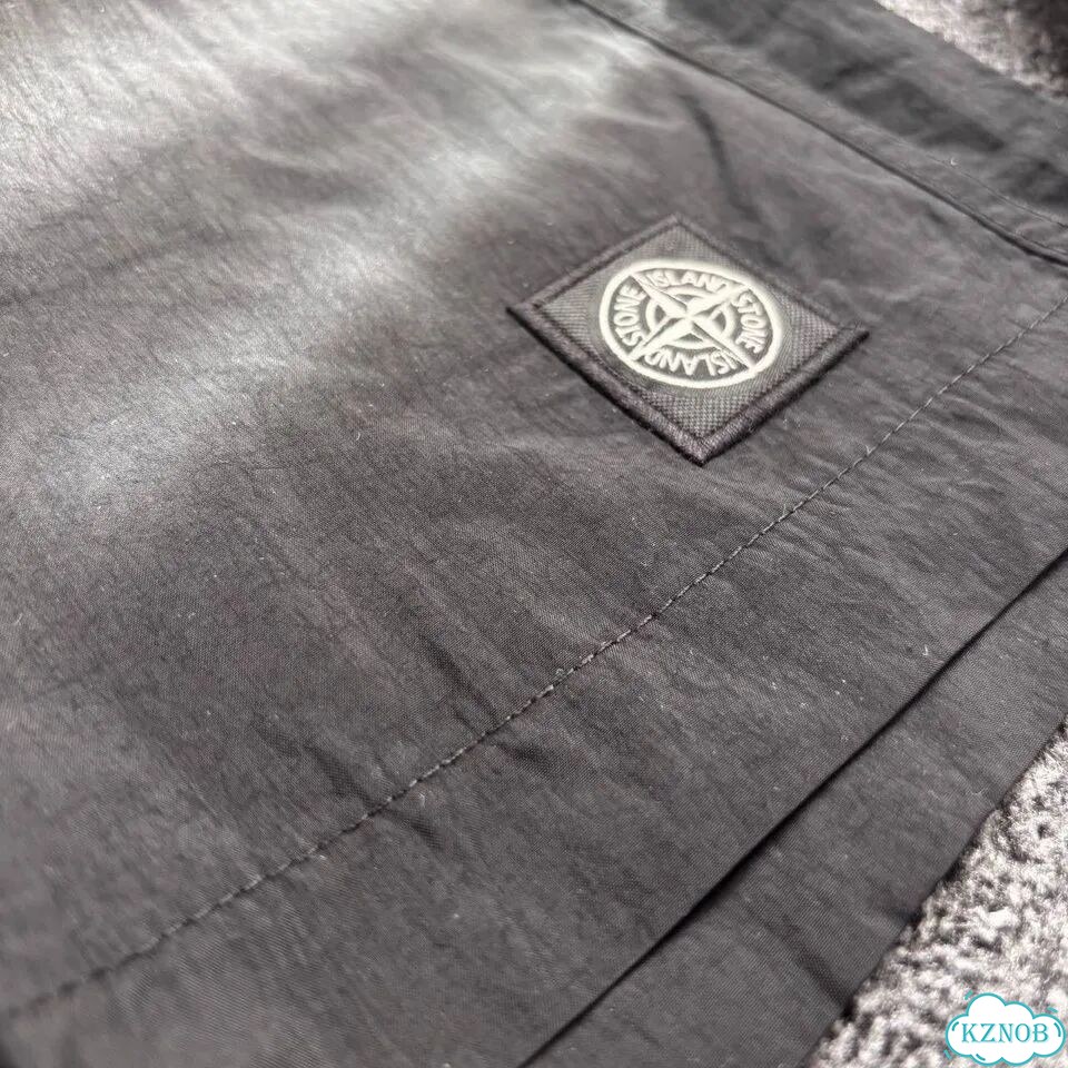 Stone island шорты черные фото 5